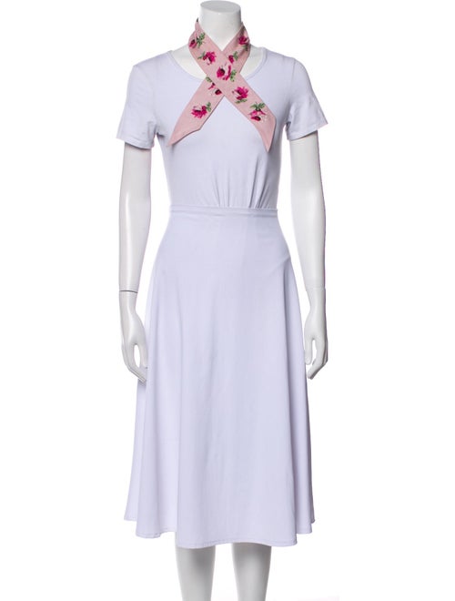 Prada Silk Floral Print Snood