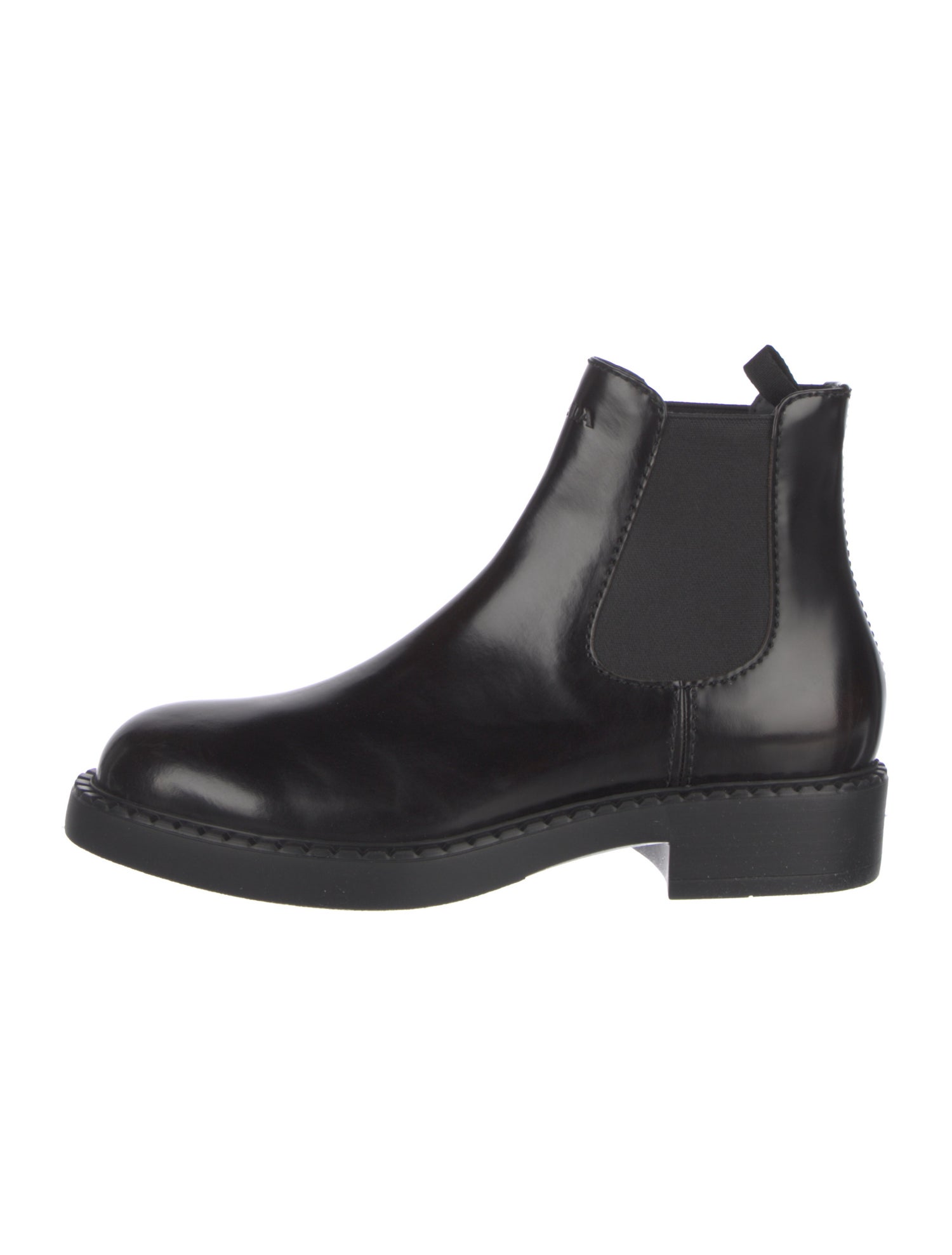Prada Patent Leather Chelsea Boots w/ Tags
