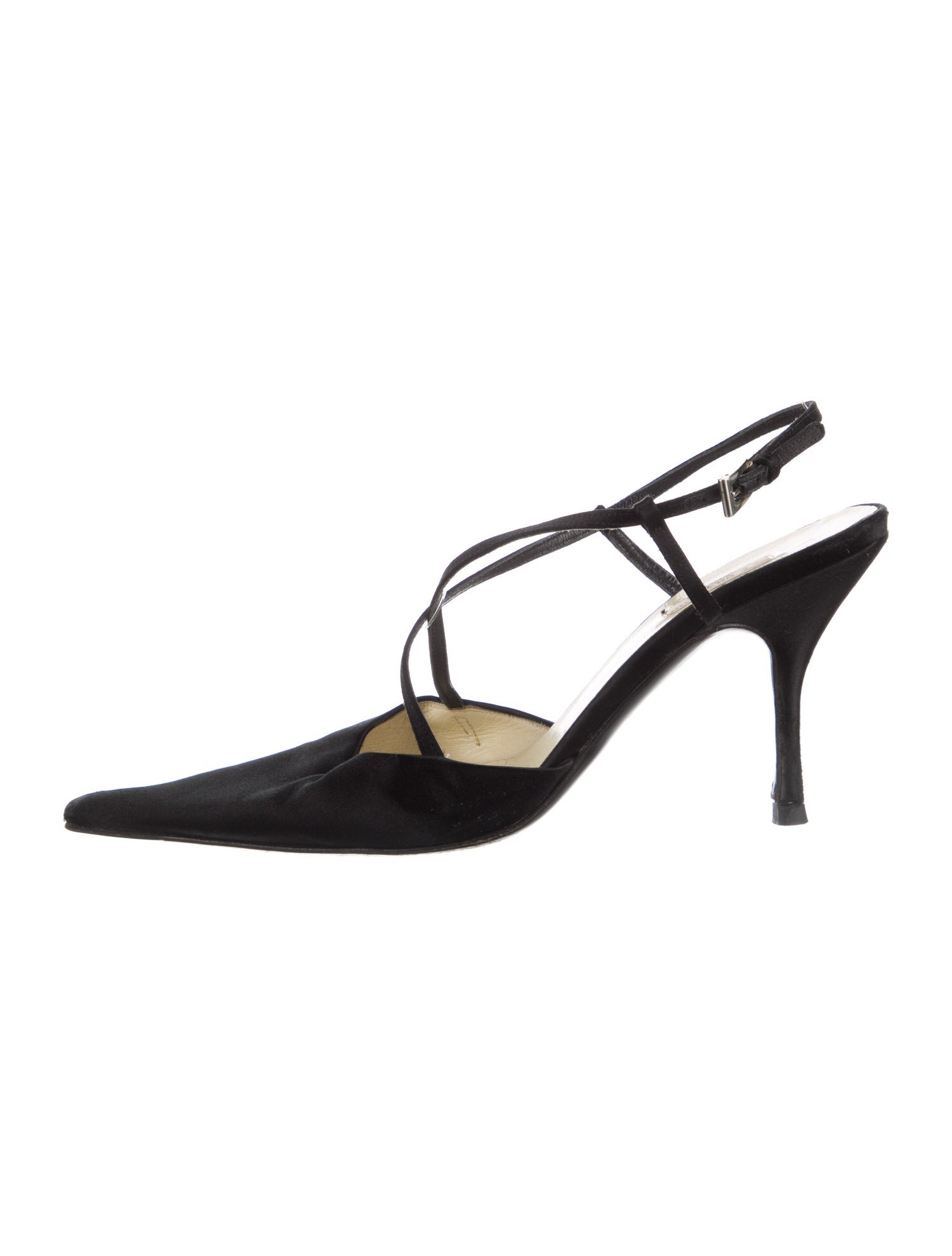 Prada Satin Slingback Pumps