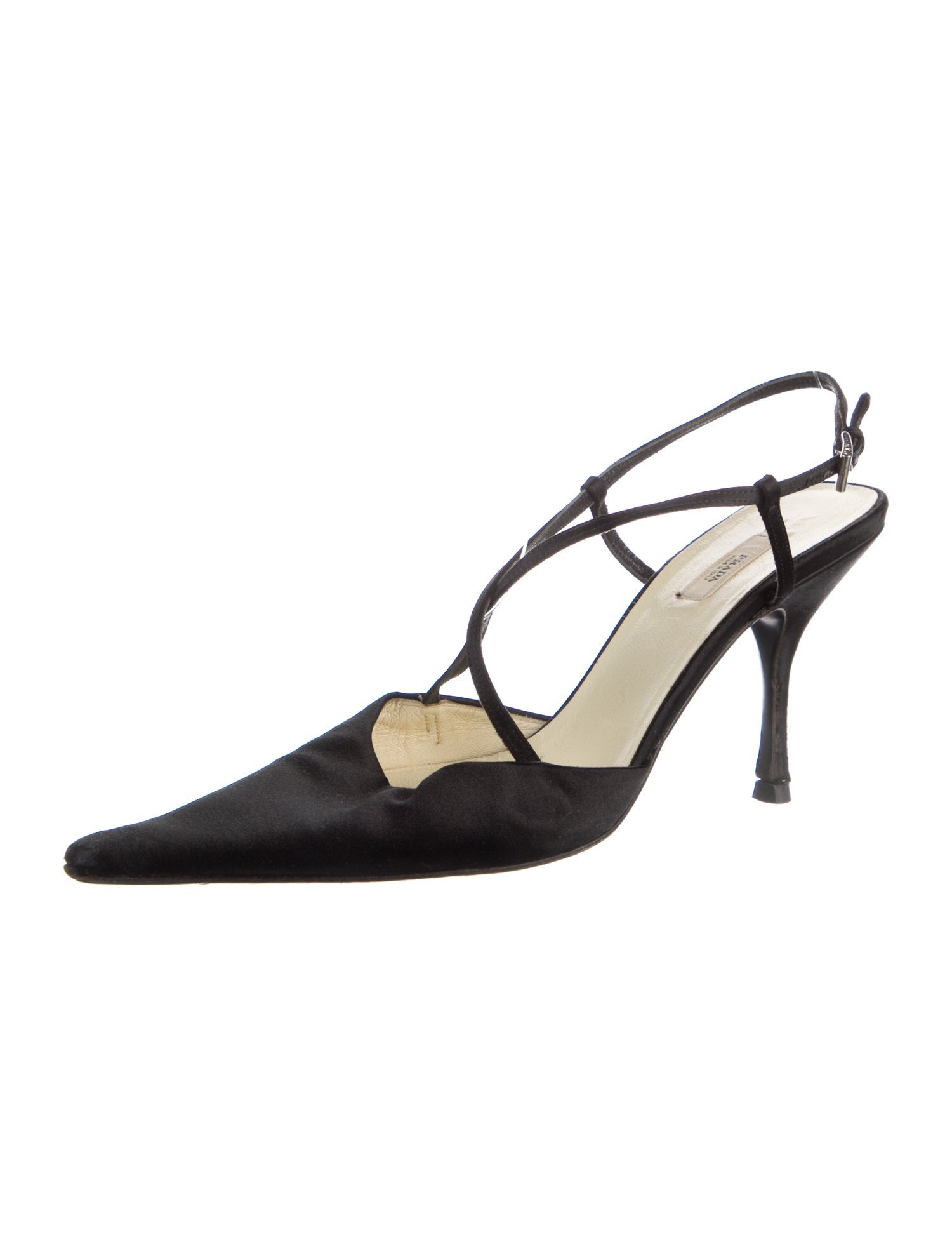 Prada Satin Slingback Pumps