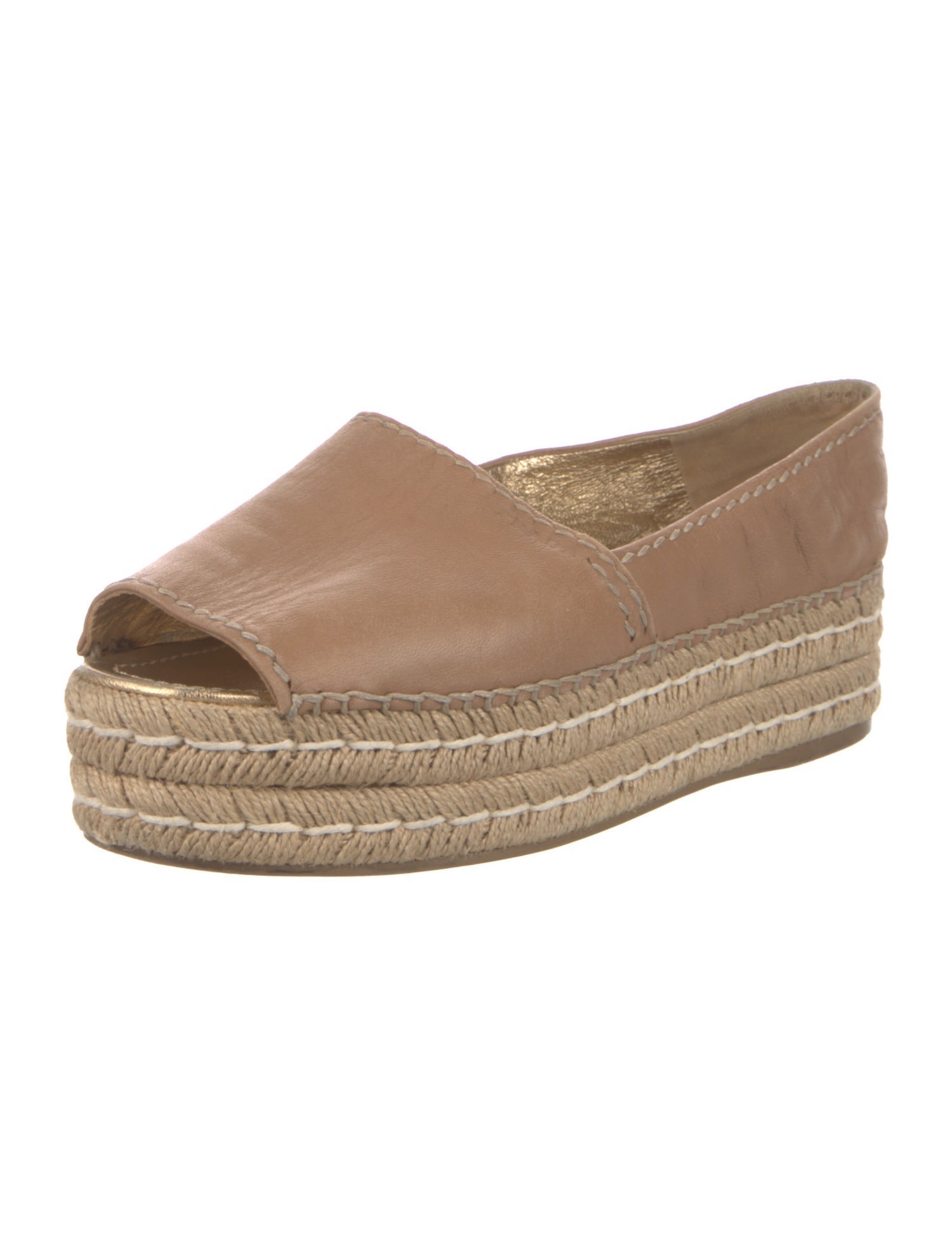 Prada Leather Espadrilles