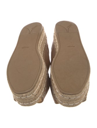Prada Leather Espadrilles