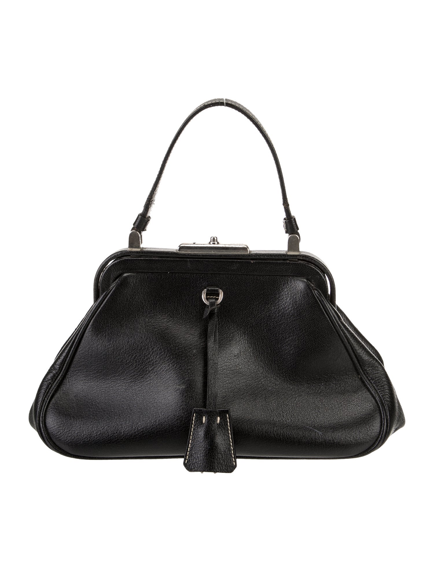 Prada Leather Madras Carniera Vintage