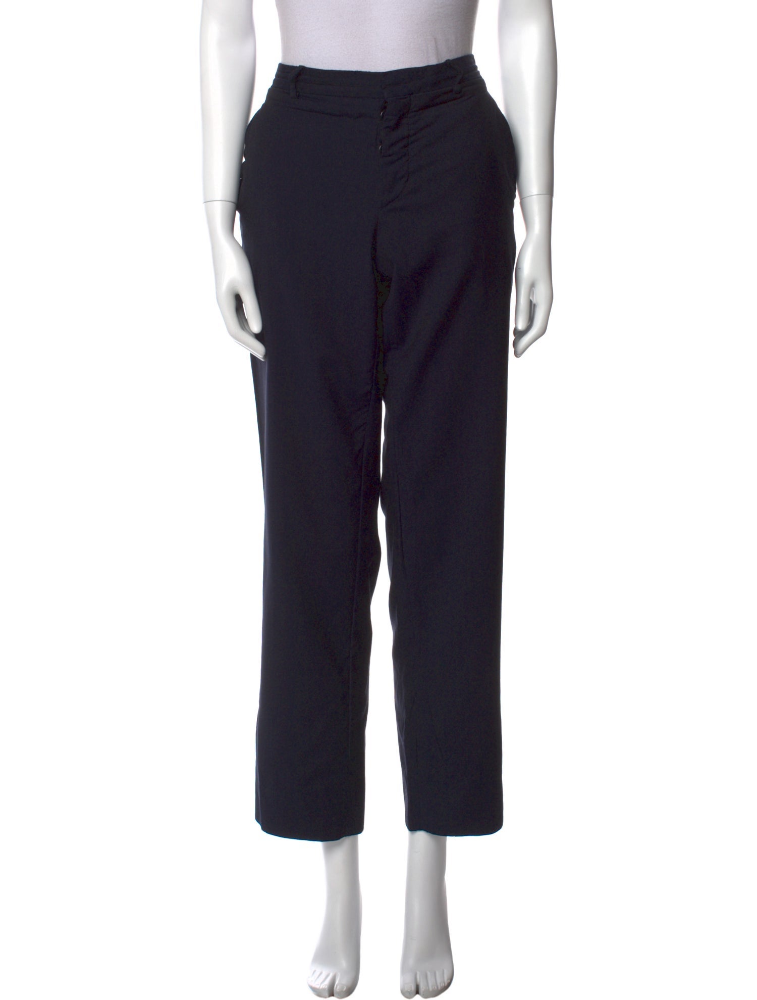 Prada Virgin Wool Straight Leg Pants