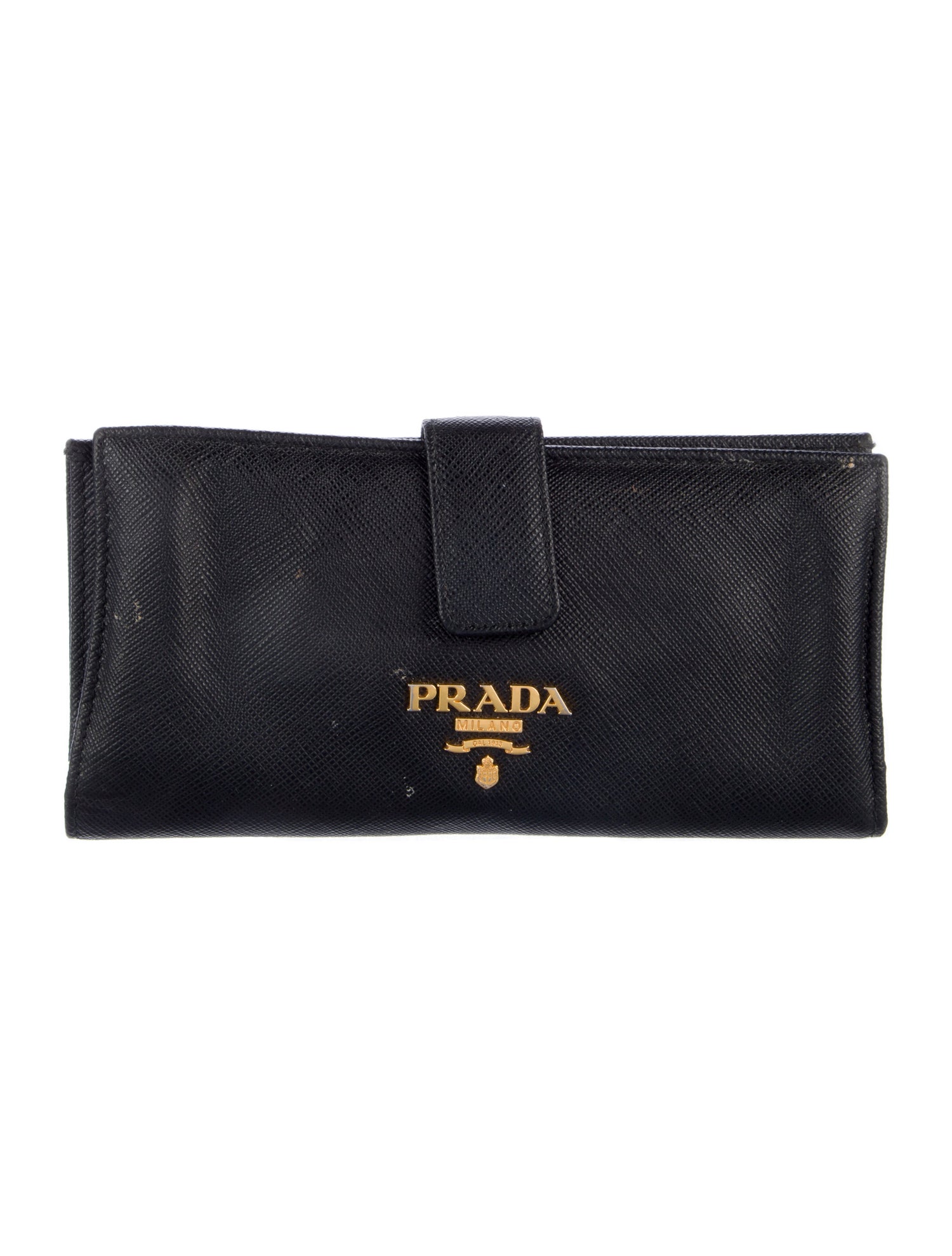 Prada Saffiano Metal Leather Continental Wallet