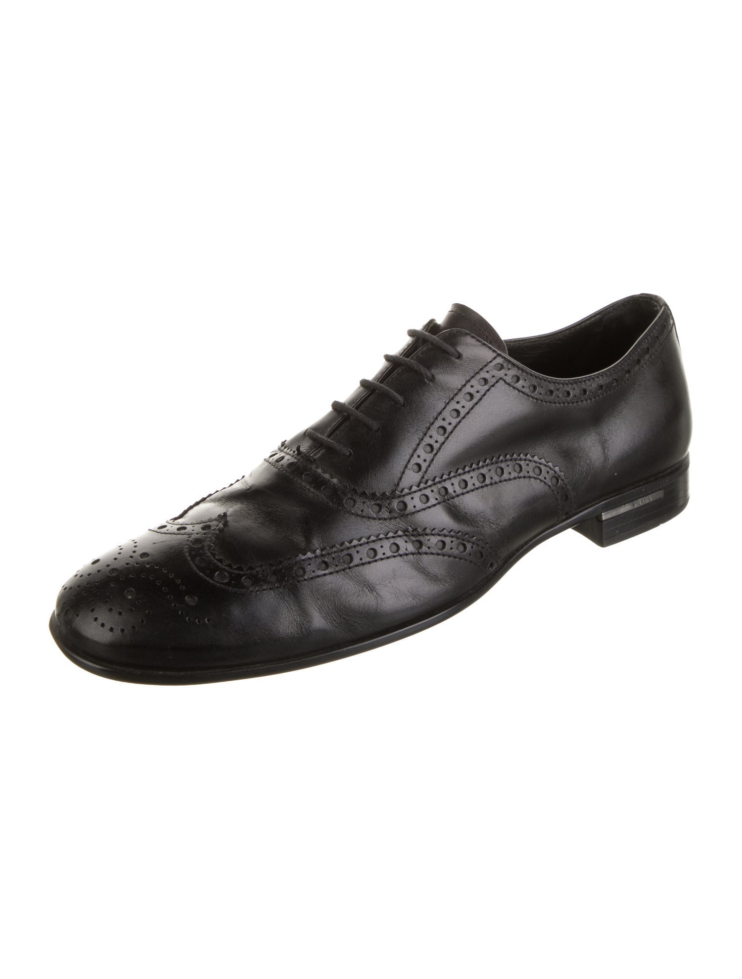 Prada Leather Lasercut Accents Brogues