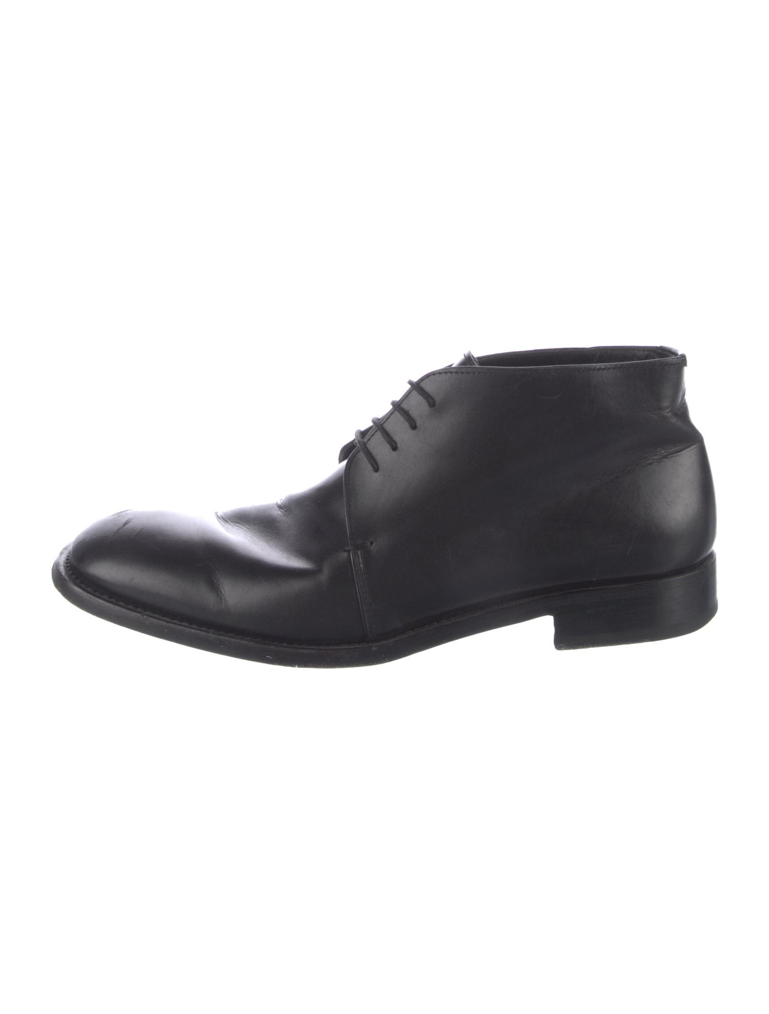 Prada Leather Lace-Up Boots