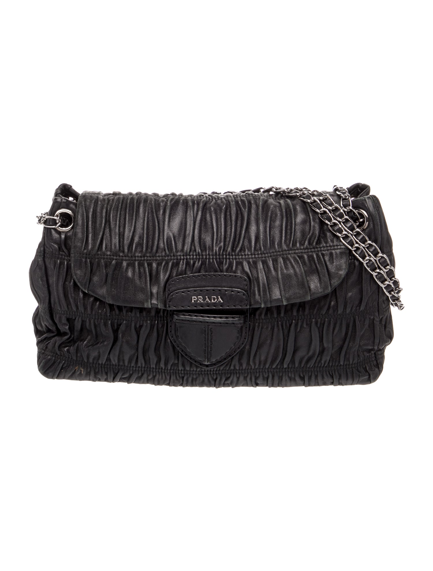 Prada Nappa Gaufre Leather Shoulder Bag