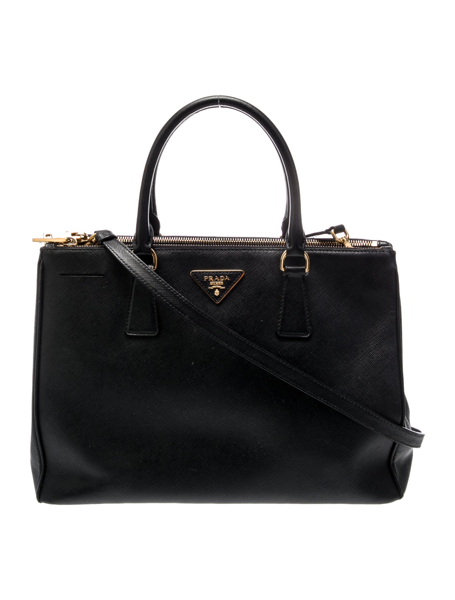 Prada Saffiano Leather Galleria Double Zip Medium
