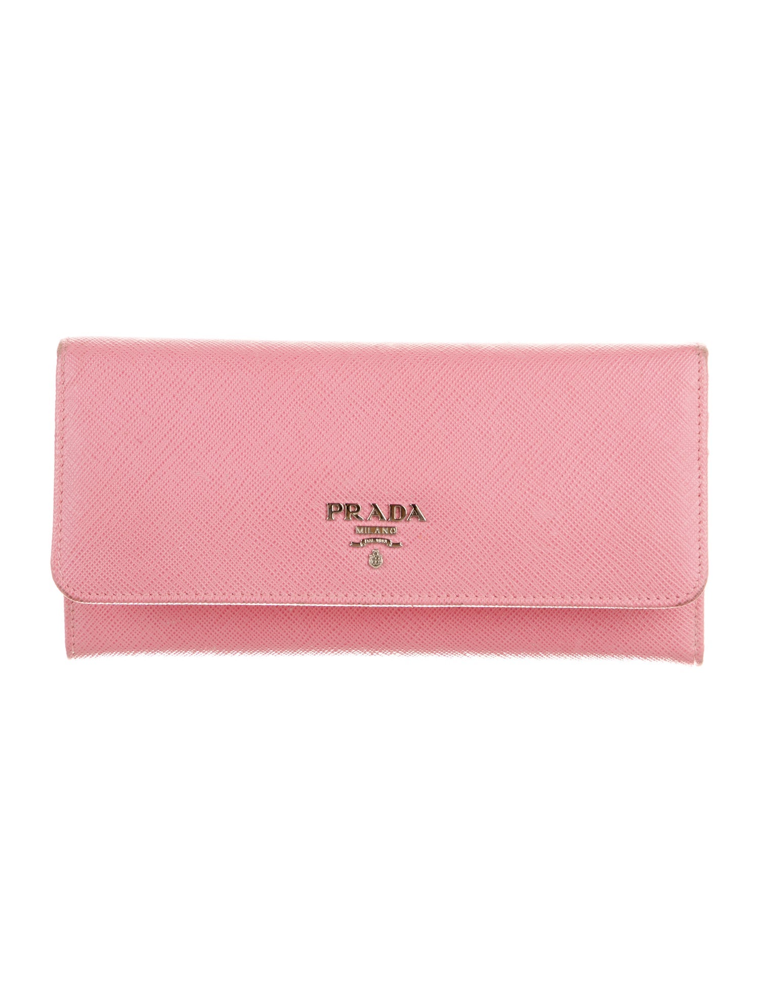 Prada Saffiano Metal Leather Continental Wallet