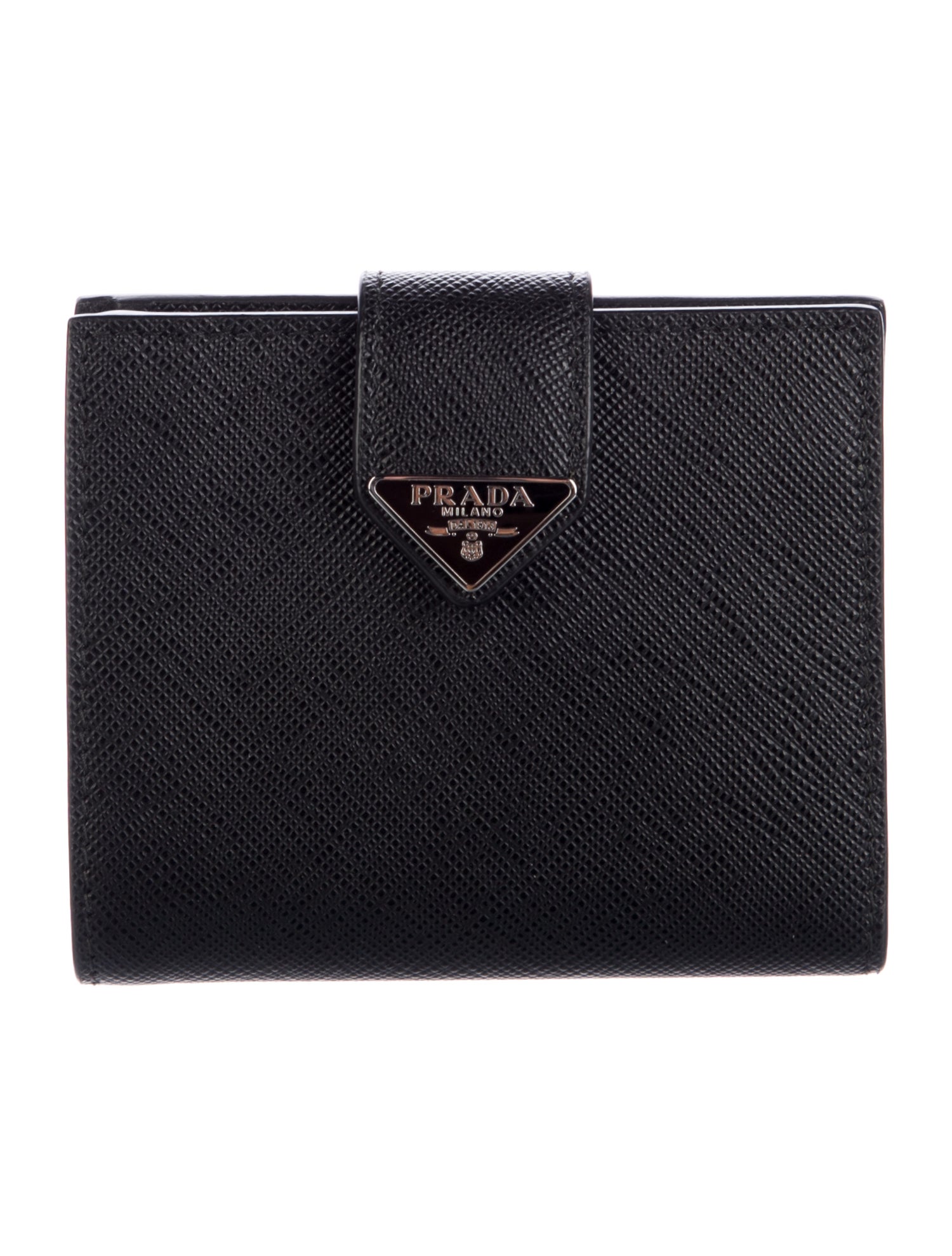 Prada Saffiano Lux Leather Compact Wallet
