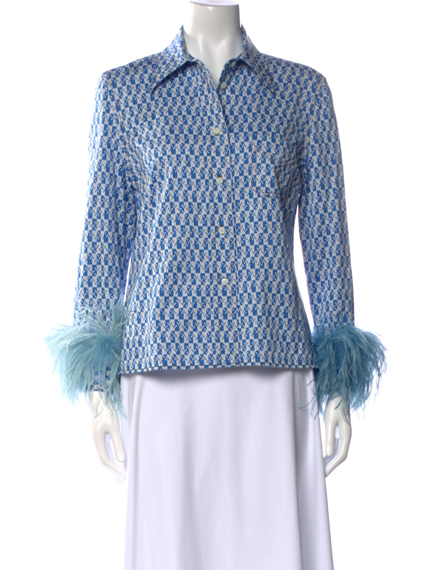 Prada 2017 Printed Blouse