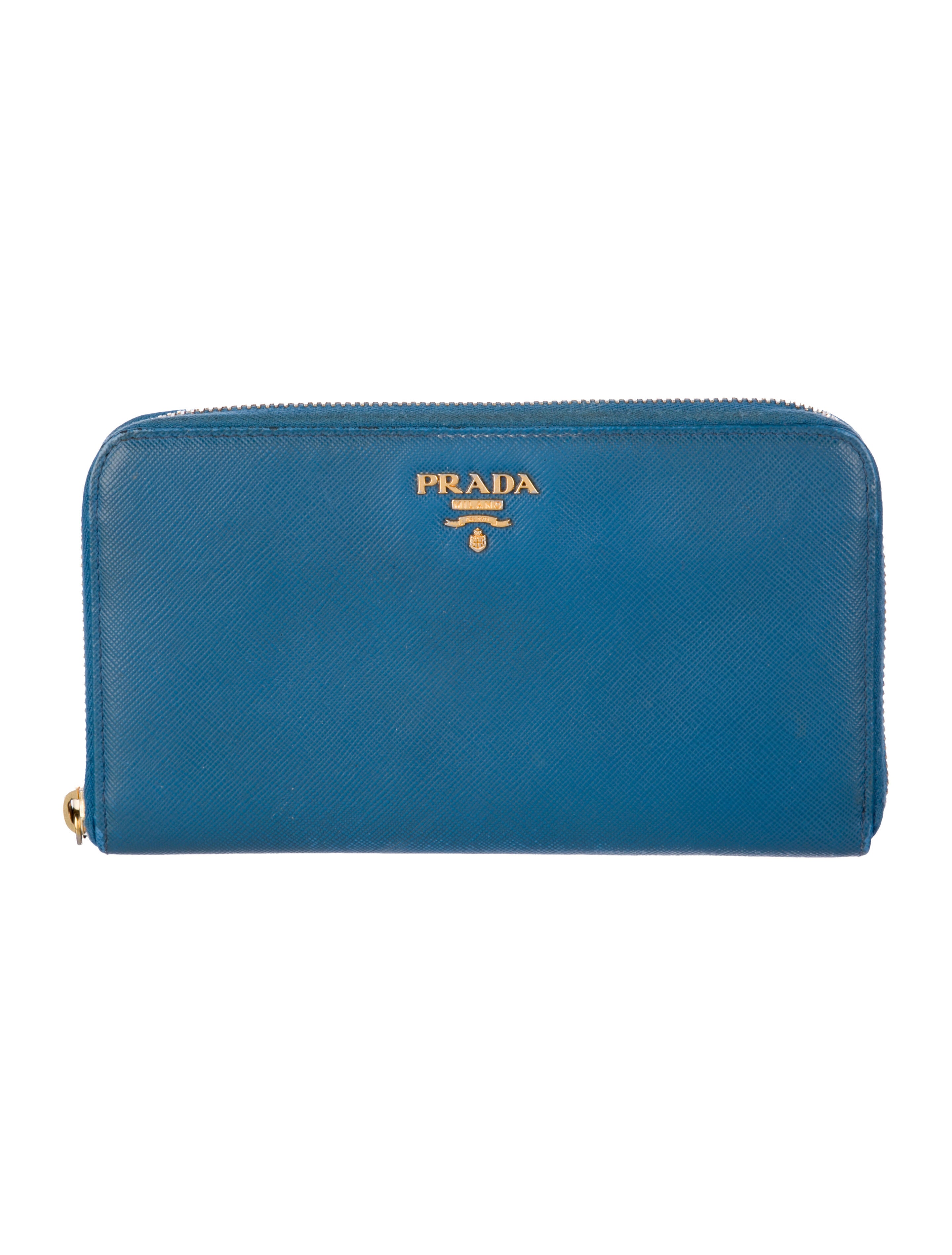 Prada Saffiano Metal Leather Continental Wallet