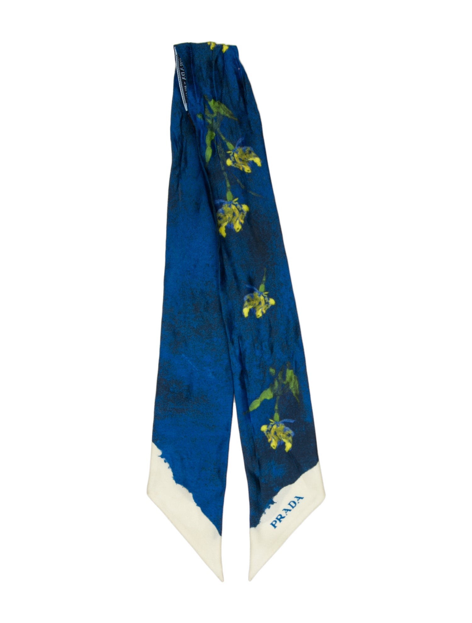 Prada Silk Floral Print Scarf