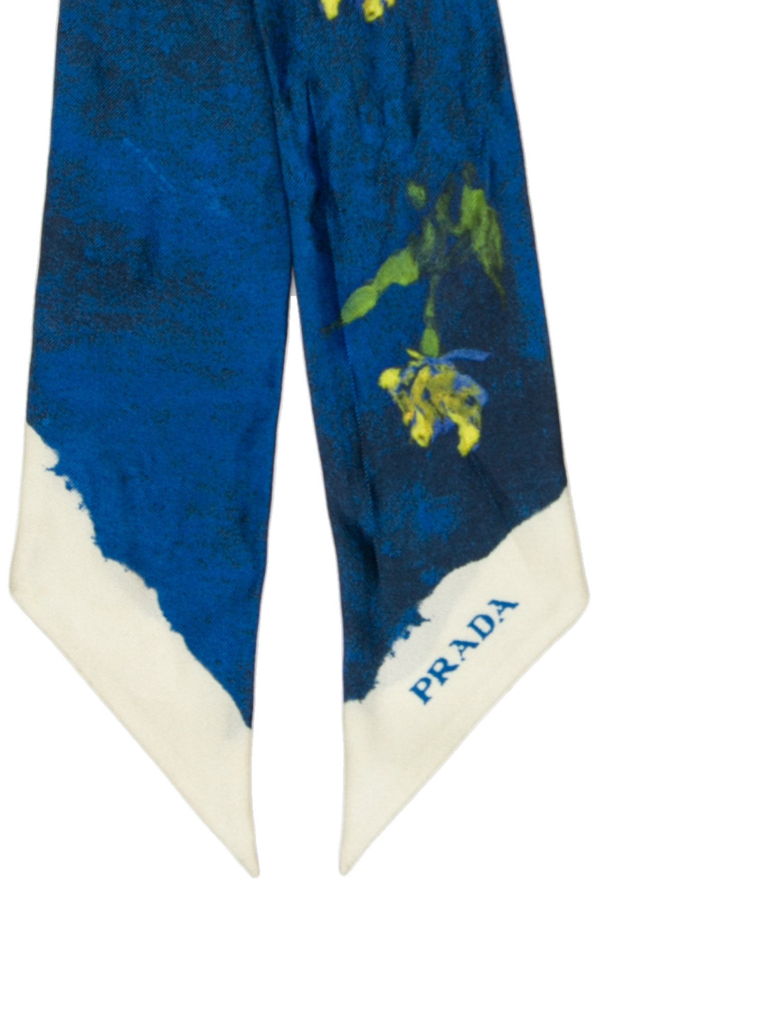 Prada Silk Floral Print Scarf