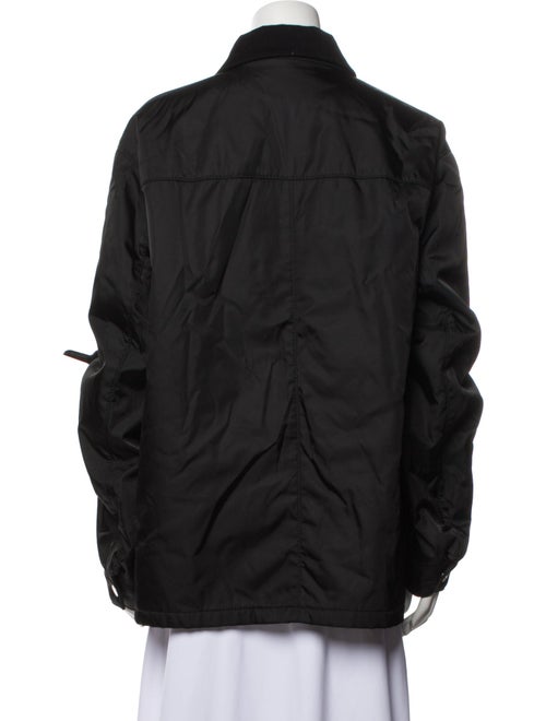 Prada 2023 Enameled Metal Triangle Utility Jacket