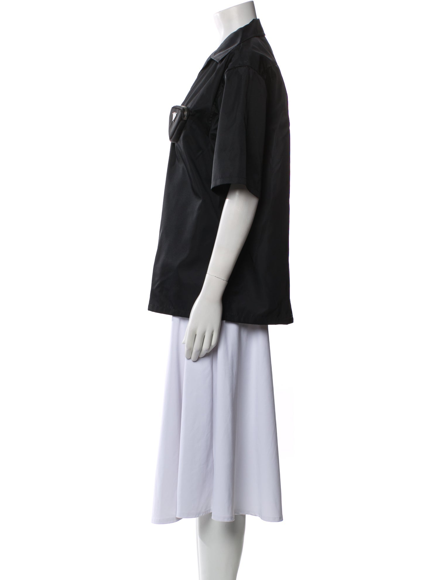 Prada 2021 Re-Nylon Button-Up Top