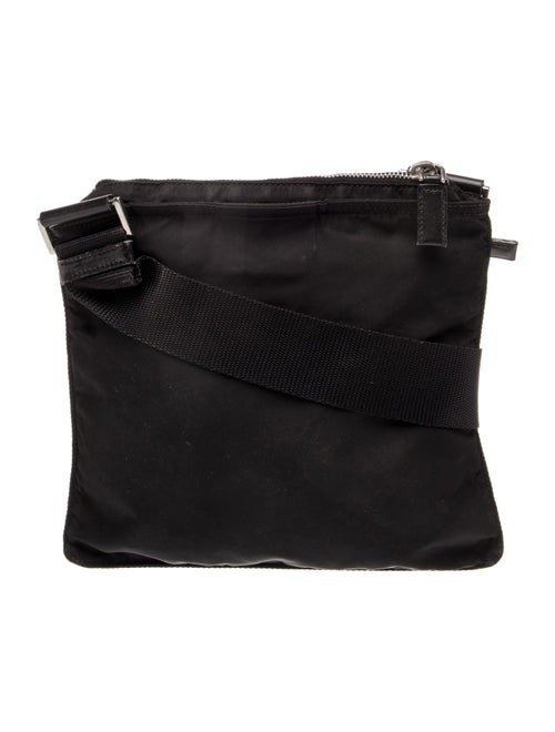 Prada Enameled Metal Triangle Crossbody Bag