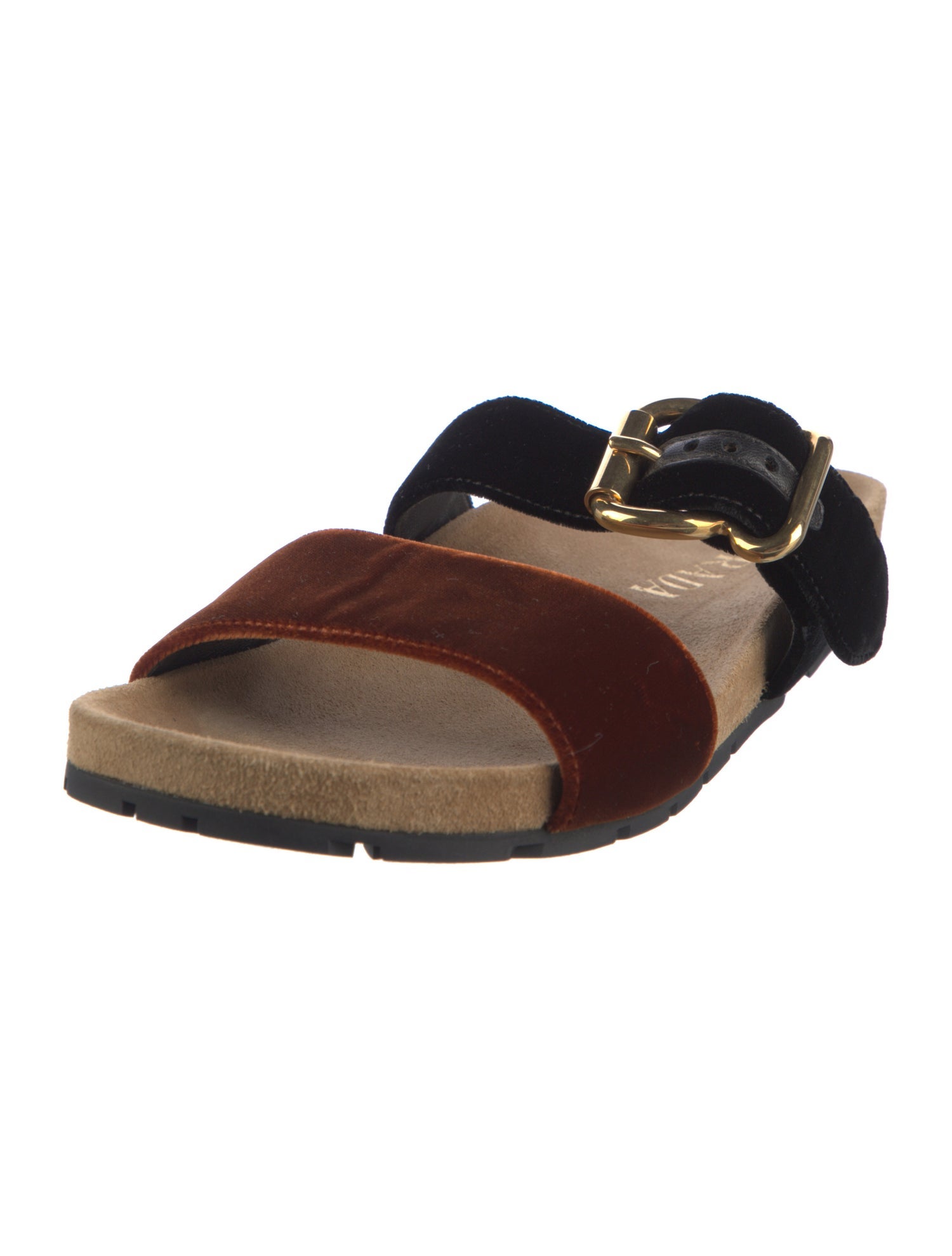 Prada Velvet Slingback Sandals