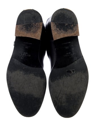 Prada Leather Moto Boots