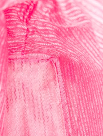 Prada Enameled Metal Triangle Fiocco