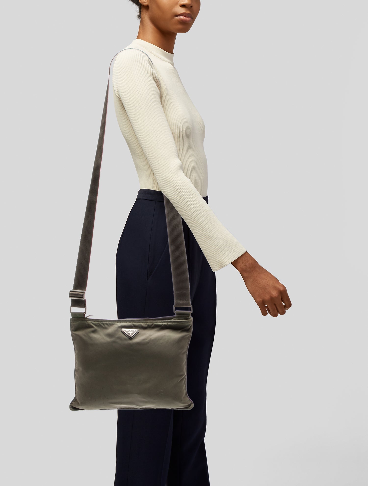 Prada Tessuto Nylon Messenger Bag