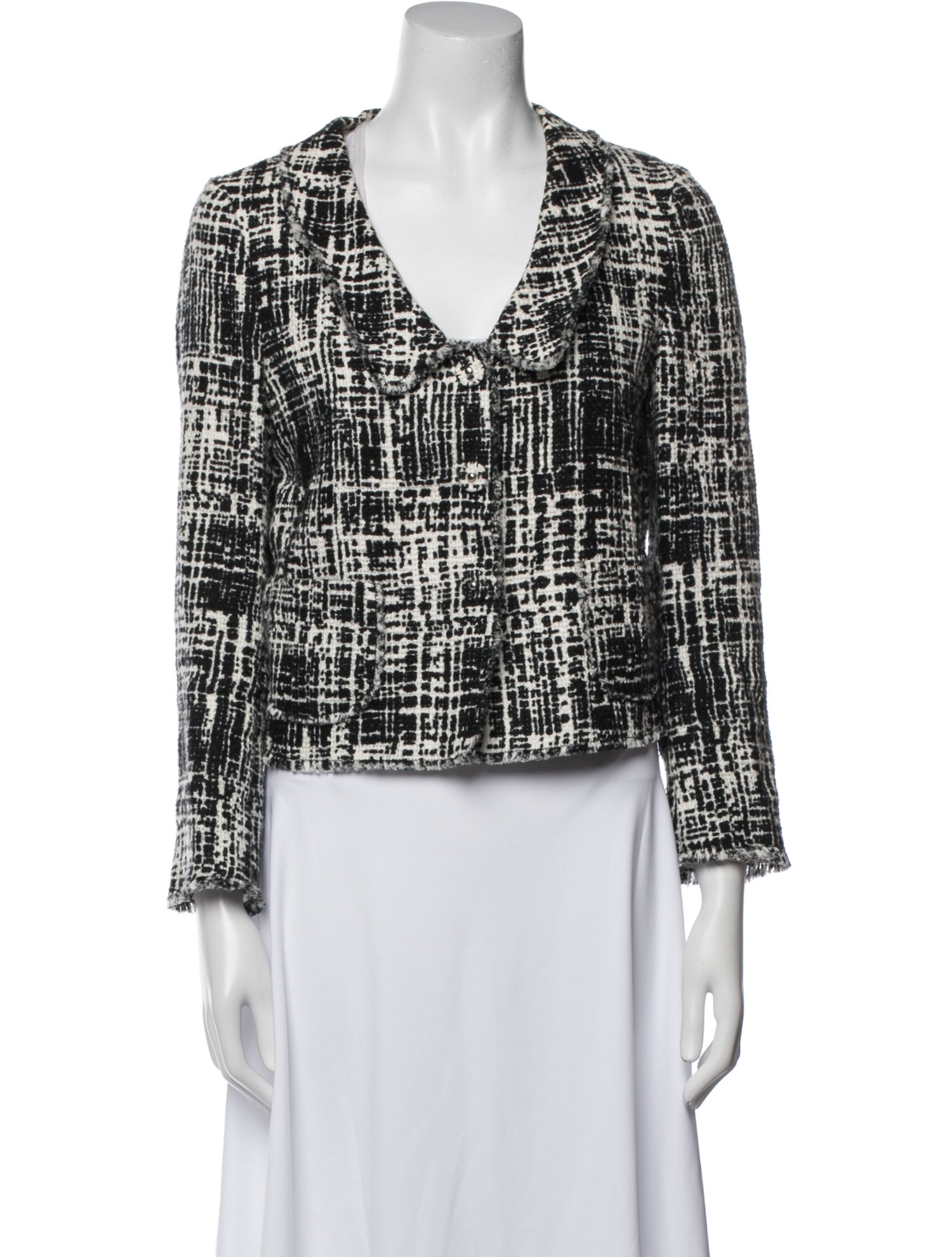 Prada 2011 Tweed Pattern Evening Jacket