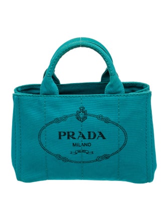 Prada Canvas Top Handle Bag