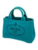 Prada Canvas Top Handle Bag