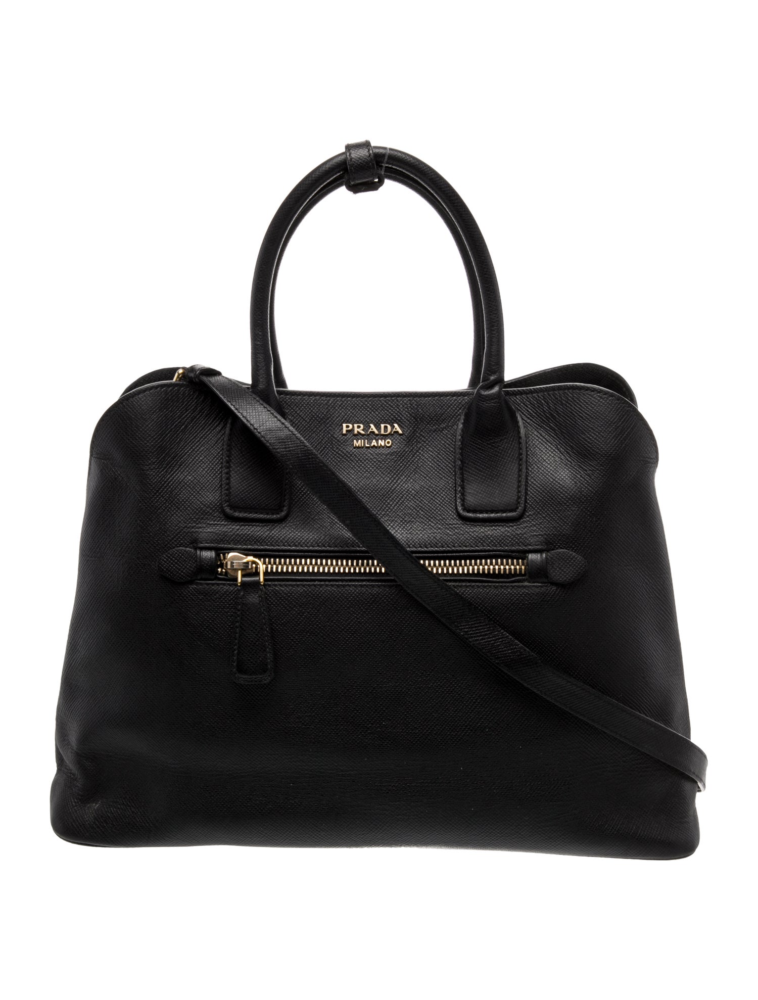 Prada Saffiano Cuir Leather Shoulder Bag