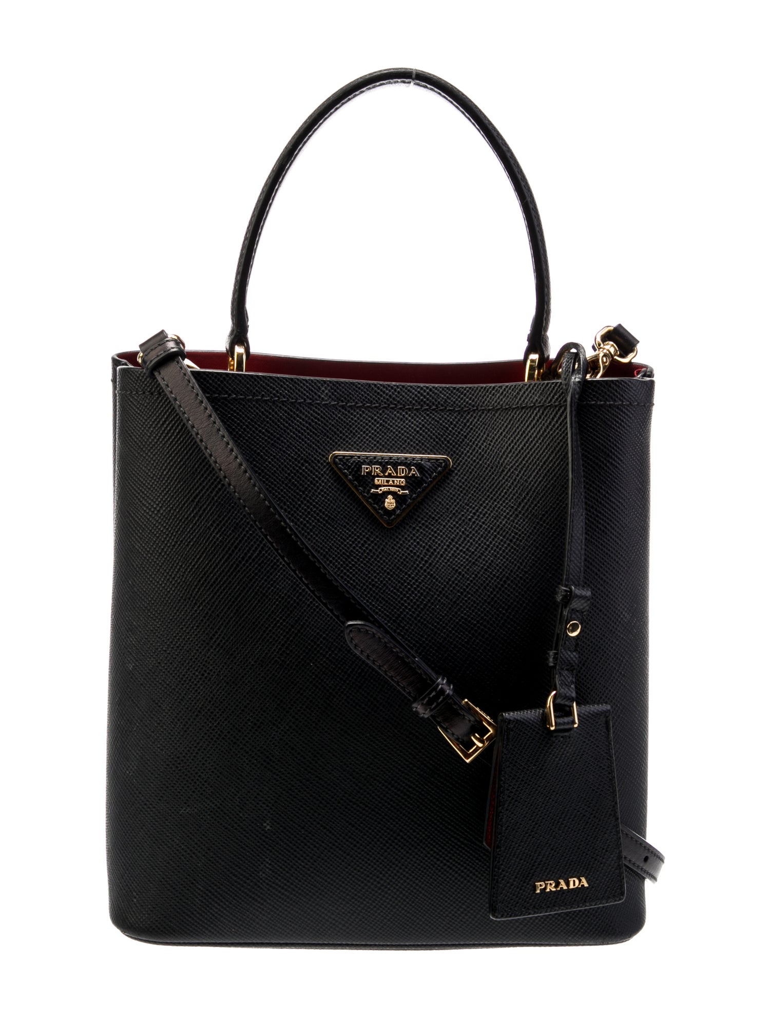 Prada Saffiano Leather Panier Medium