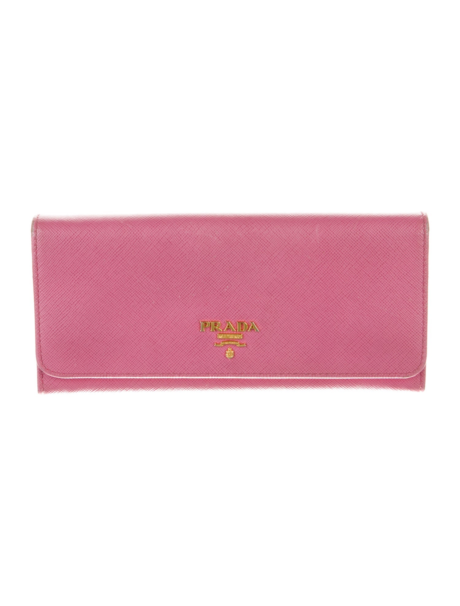 Prada Saffiano Metal Leather Continental Wallet