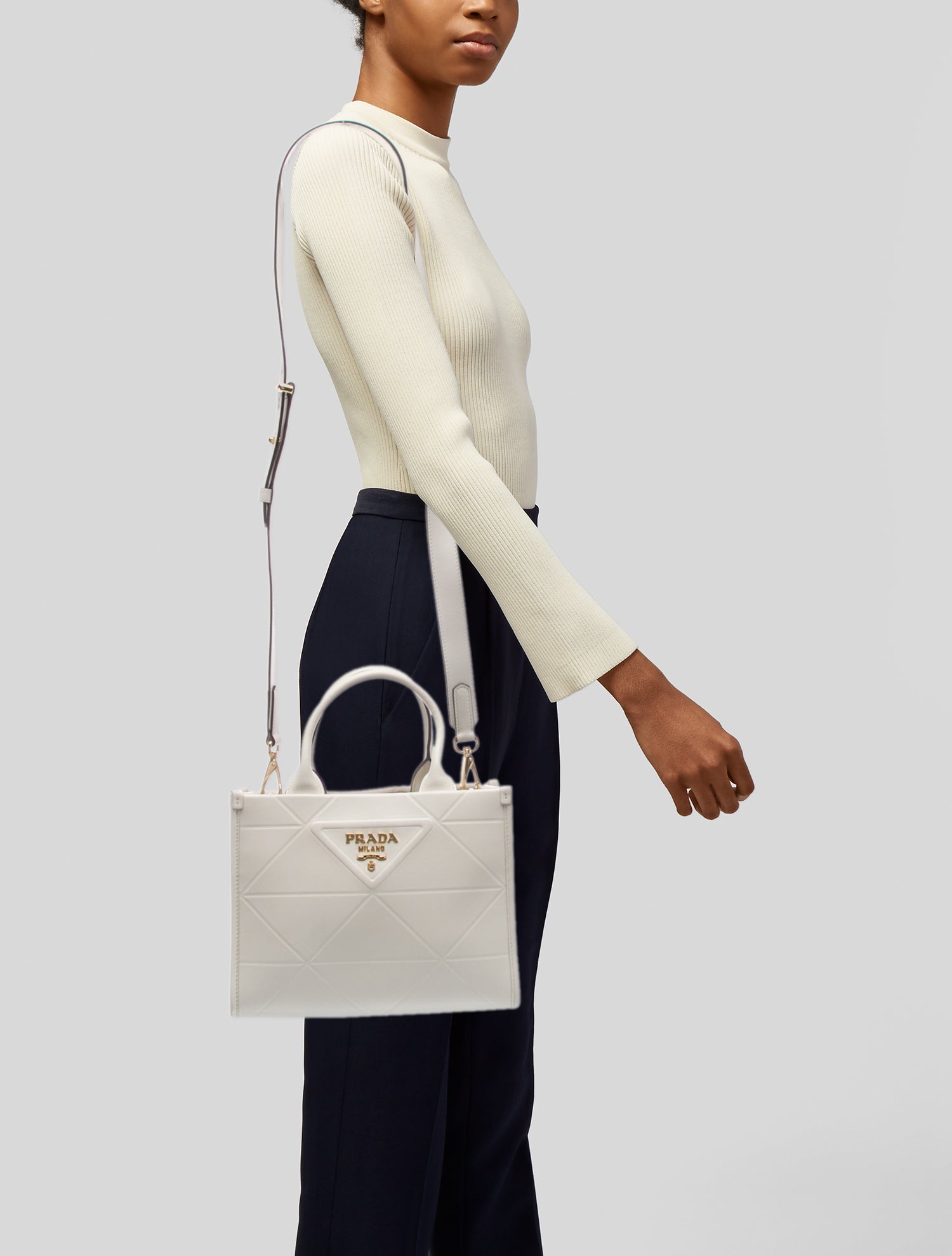 Prada Soft Calf Leather Symbole Small