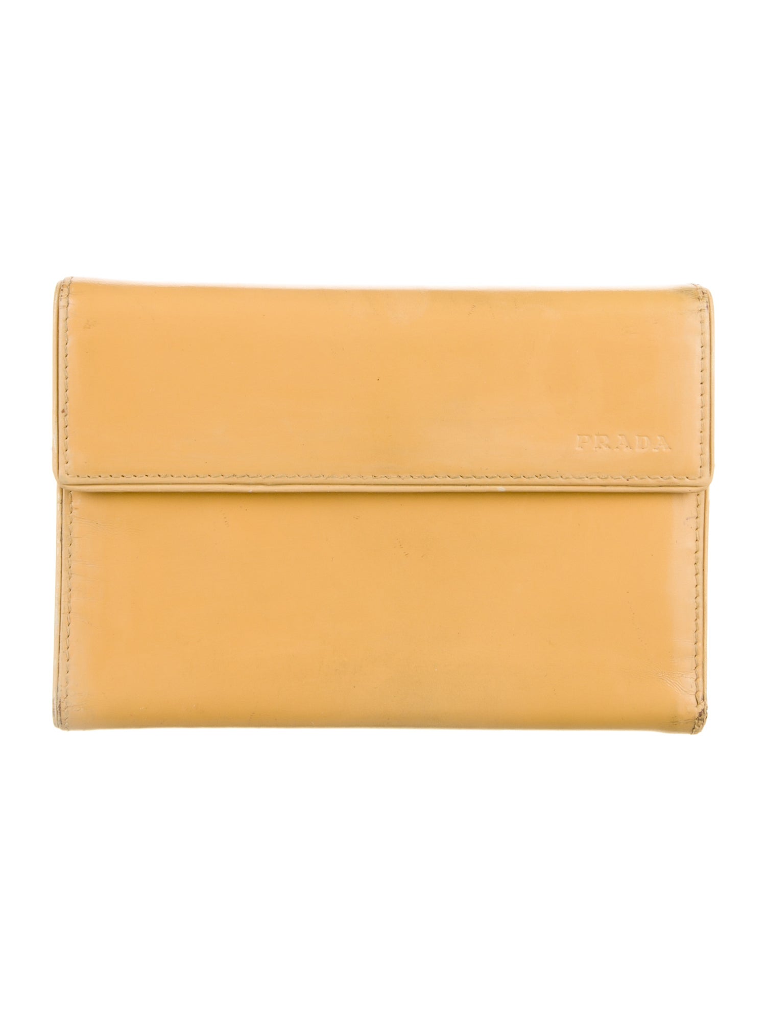 Prada Vitello Leather Compact Wallet