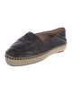 Prada Quilted Pattern Leather Espadrilles