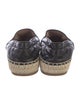 Prada Quilted Pattern Leather Espadrilles