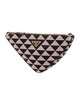 Prada Enameled Metal Triangle Triangle