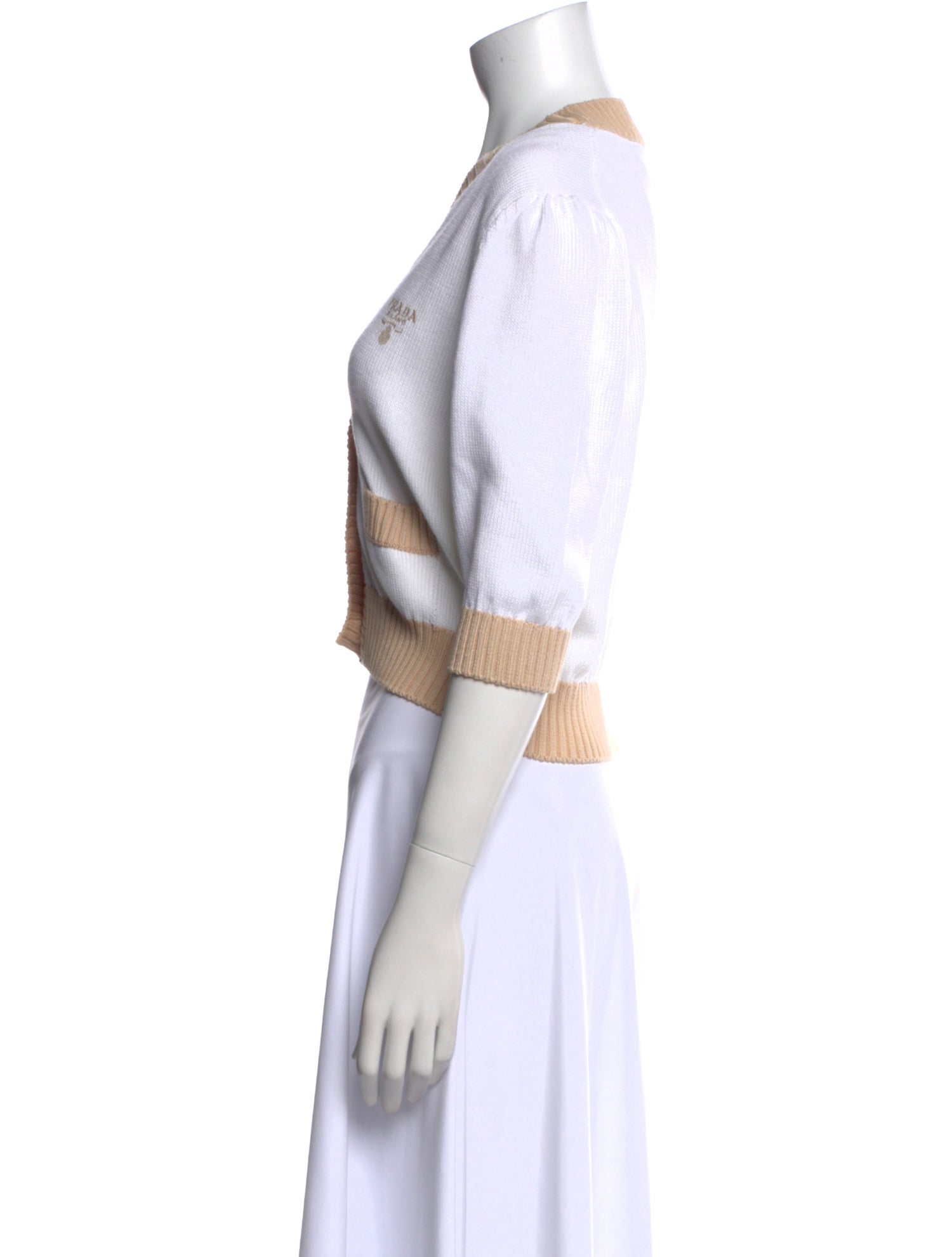 Prada 2022 Colorblock Pattern Sweater