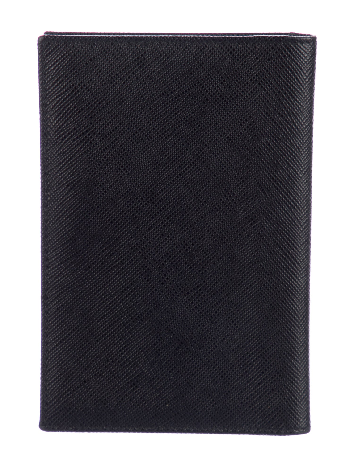 Prada Saffiano Triangle Leather Bifold Wallet