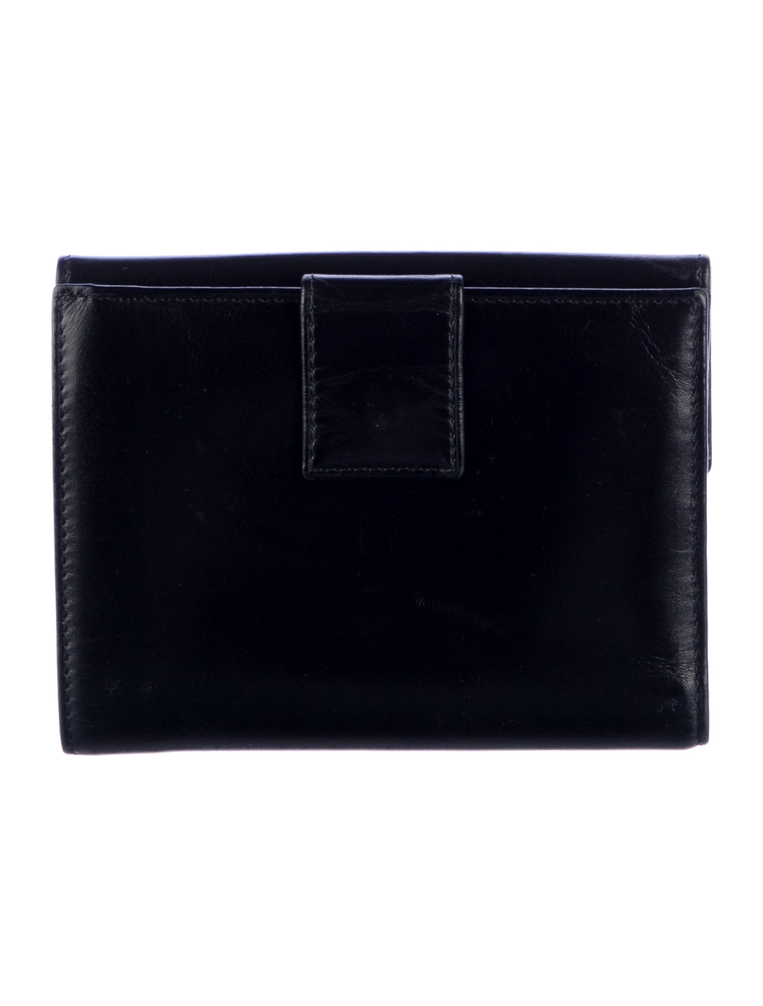 Prada Spazzolato Leather Compact Wallet