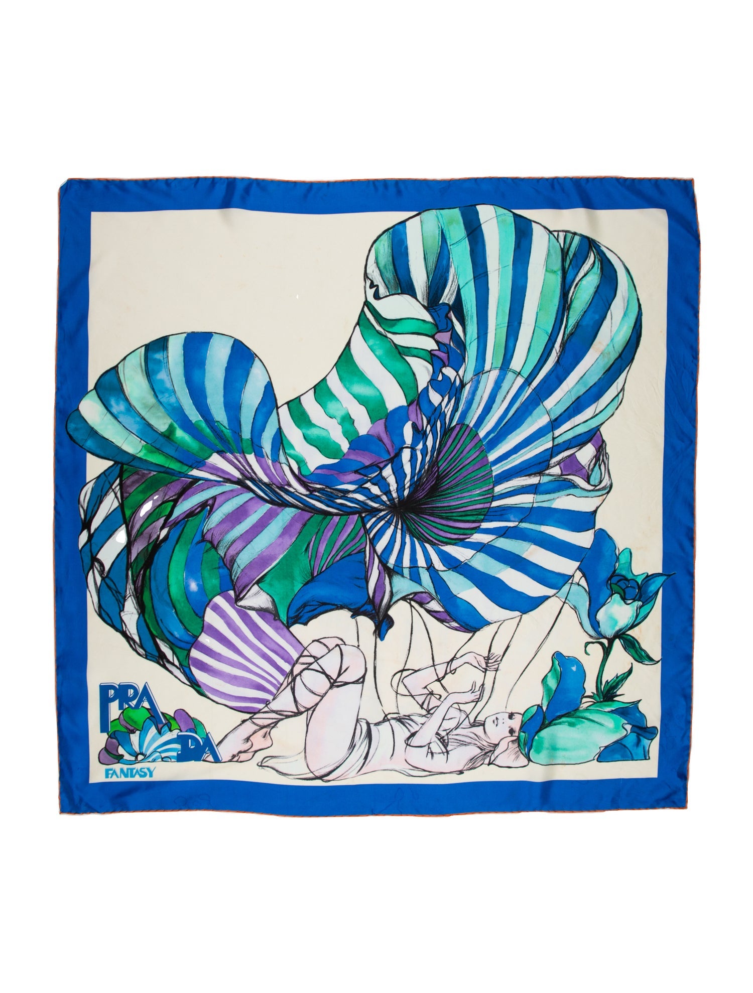 Prada Silk Printed Scarf