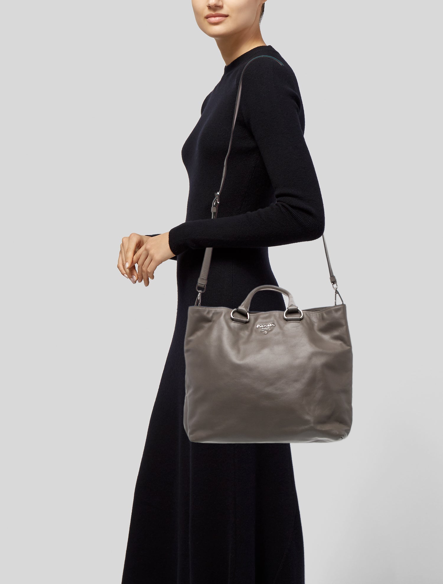 Prada Soft Calf Leather Tote