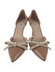 Prada Patent Leather Bow Accents D'Orsay Pumps