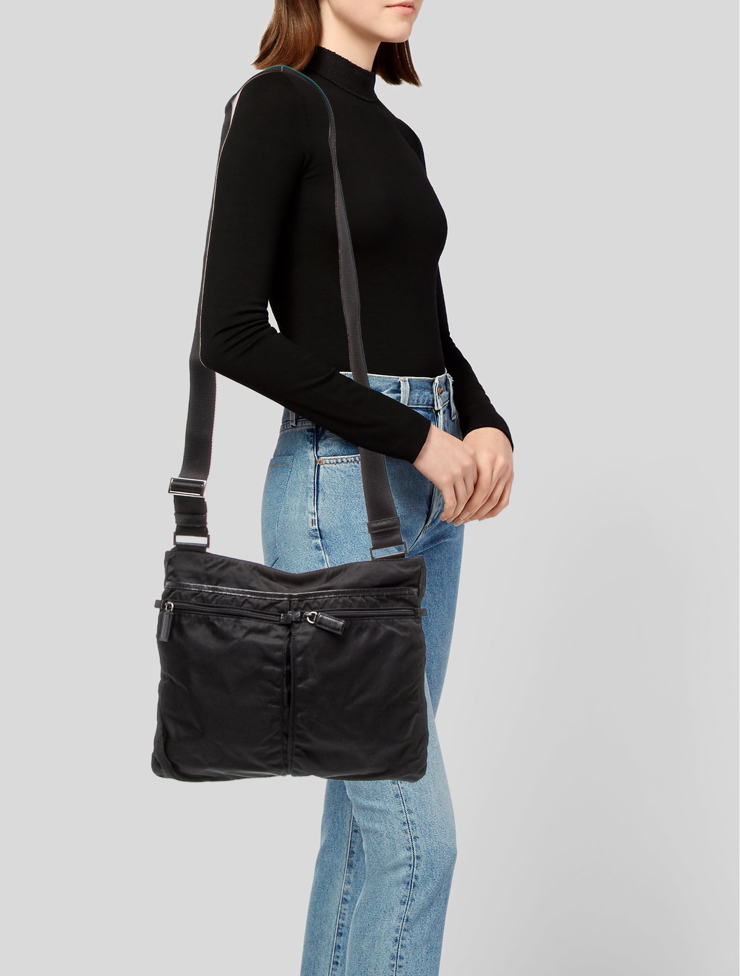 Prada Saffiano Leather Messenger Bag