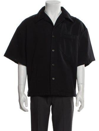 Prada 2023 Enameled Metal Triangle Shirt