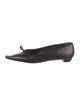 Prada Embossed Leather Flats