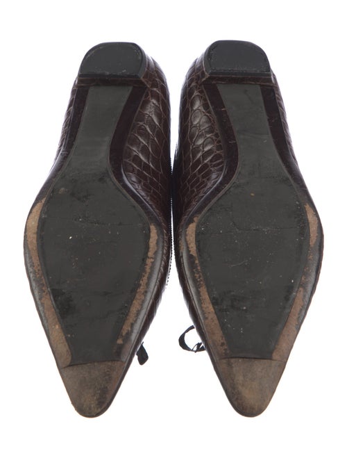 Prada Embossed Leather Flats