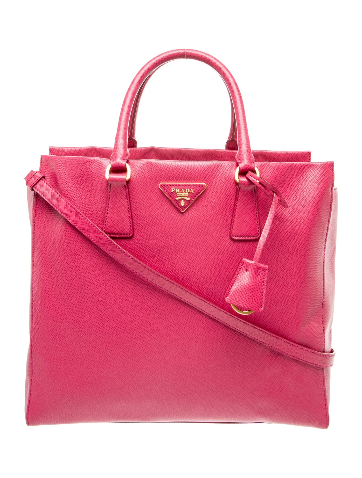 Prada Saffiano Lux Leather Top Handle Bag