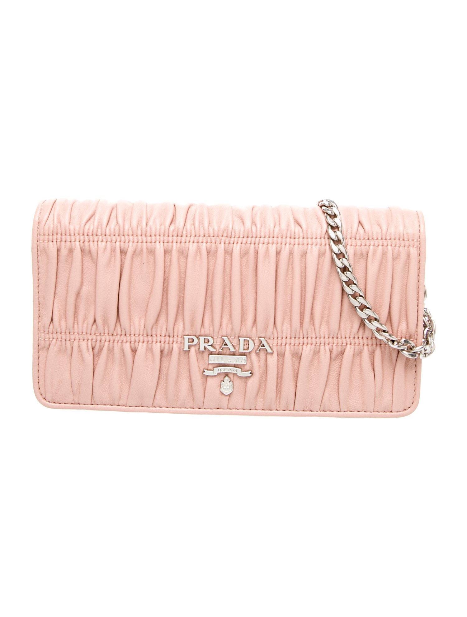 Prada Nappa Gaufre Leather Clutch