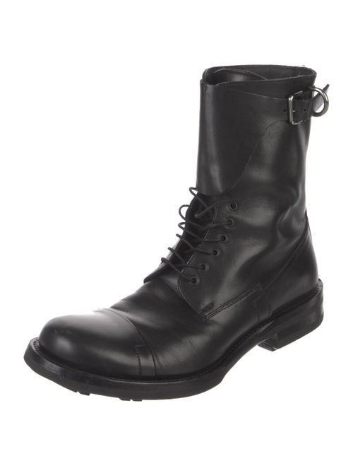 Prada Leather Combat Boots